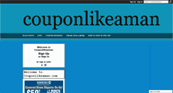 Desktop Screenshot of couponlikeaman.com
